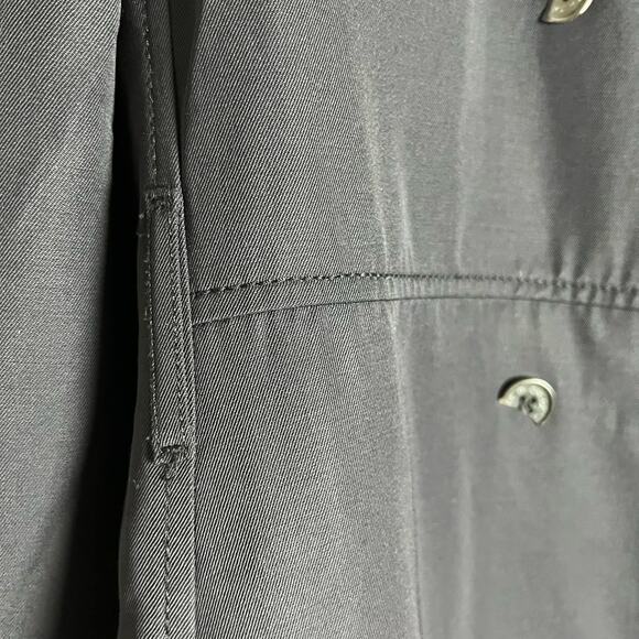 See by Chloe Vintage Y2K Black Double Breasted A-Line Trench Coat Size 10 - Picture 14 of 14